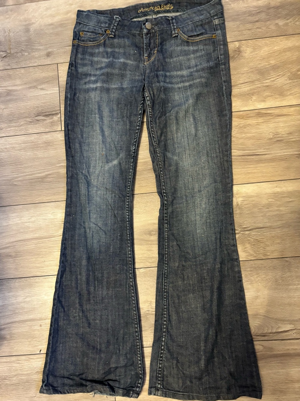 Vintage Y2K American Eagle Low Rise Hipster Flare Jeans - 4R